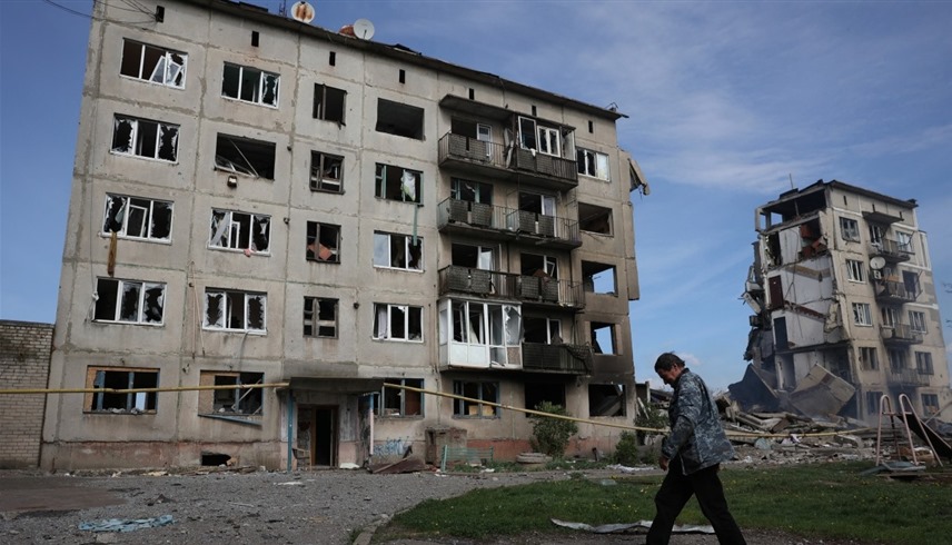 آثار القصف الروسي على أوكرانيا (أ ف ب)
