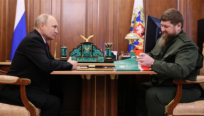 الرئيس الروسي والرئيس الشيشياني (أرشيف)