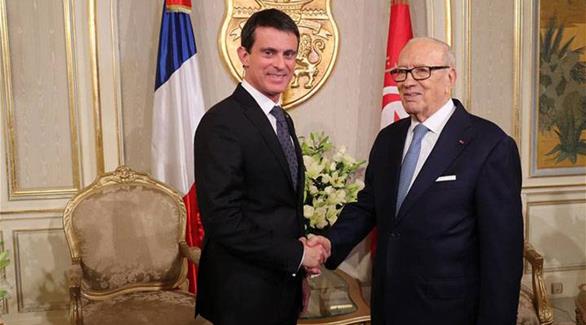 الرئيس التونسي السبسي يستقبل فالس (أرشيف)