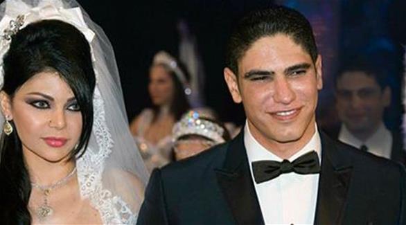 هيفاء وهبي وأحمد أبو هشيمة أثناء زواجهما قيل أعوام(أرشيف)