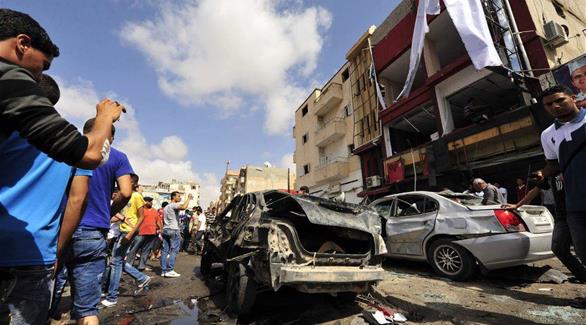 انفجار في بنغازي الليبية (أرشيف)