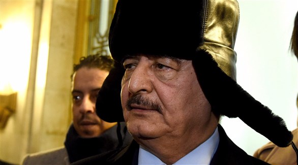 قائد الجيش الليبي خليفة حفتر أثناء زيارته لروسيا (اي بي ايه)