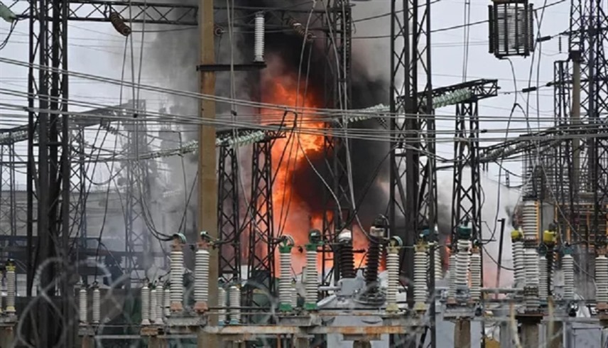 محطة طاقة في أوكرانيا بعد تعرضها لهجوم روسي (رويتز)