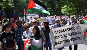 الآلاف يتظاهرون في مدريد رفضاً لحرب غزة