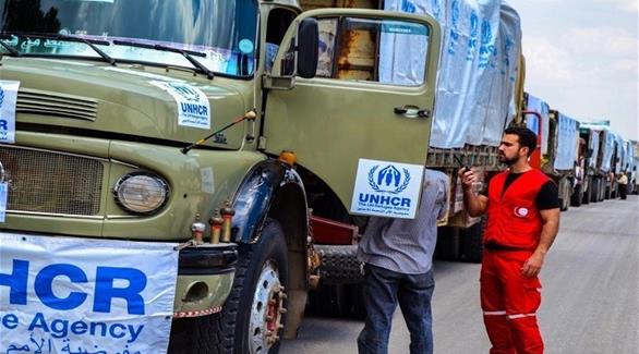 قافلة مساعدات تابعة للأمم المتحدة في سوريا (أرشيف)