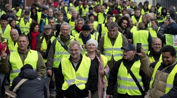 احتجاجات "السترات الصفراء" في فرنسا (أرشيف)