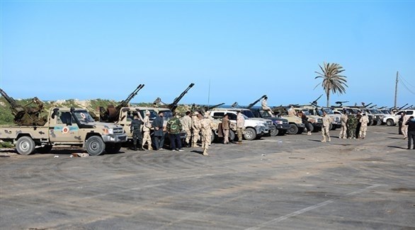 آليات مسلحة تابعة للجيش الليبي (أرشيف)