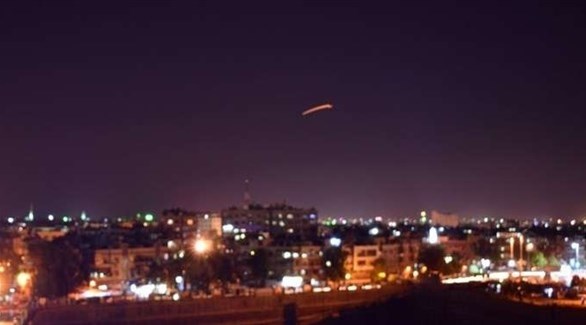 صاروخ في سماء العاصمة السورية دمشق (أرشيف)