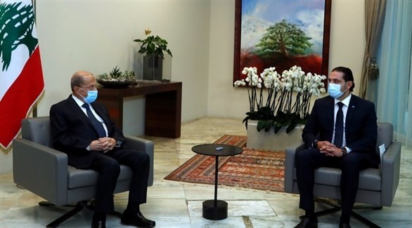 رئيس الوزراء اللبناني المكلف سعد الحريري والرئيس اللبناني ميشال عون (الوكالة الوطنية للإعلام)