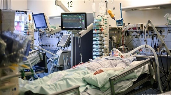 مريض في قسم العناية الحثيثة في مستشفى بألمانيا