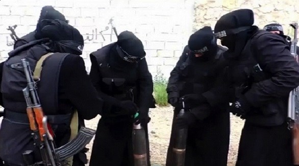 سيدات منتميات إلى داعش في سوريا (أرشيف)
